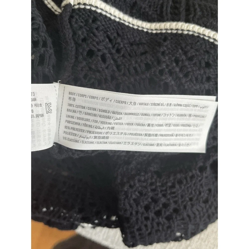 Abercrombie & Fitch Black Crochet Style Maxi Dress  , Size XS‎ Tall